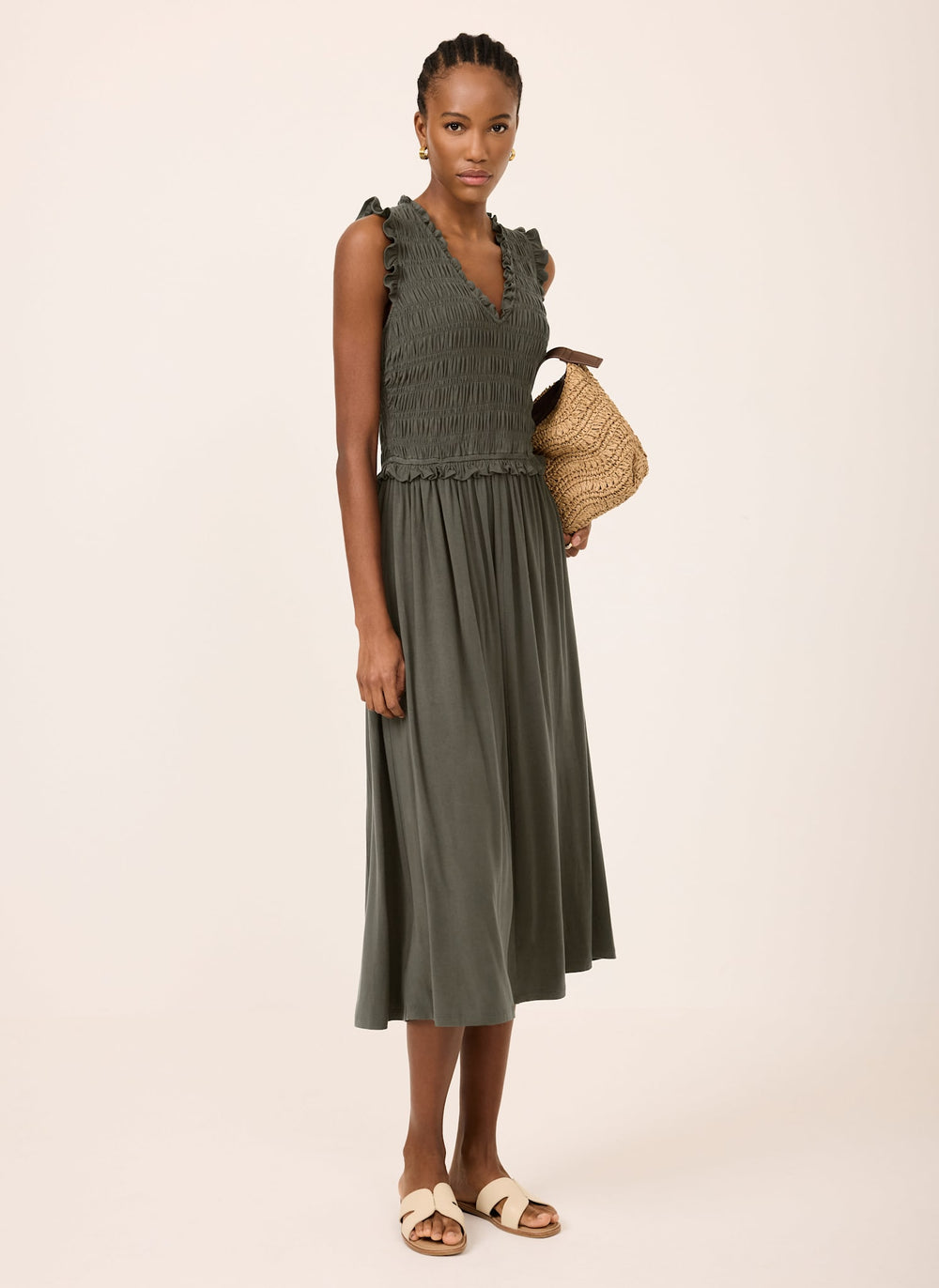 black jersey beach dress Self-Portrait Draped Dress main image 1