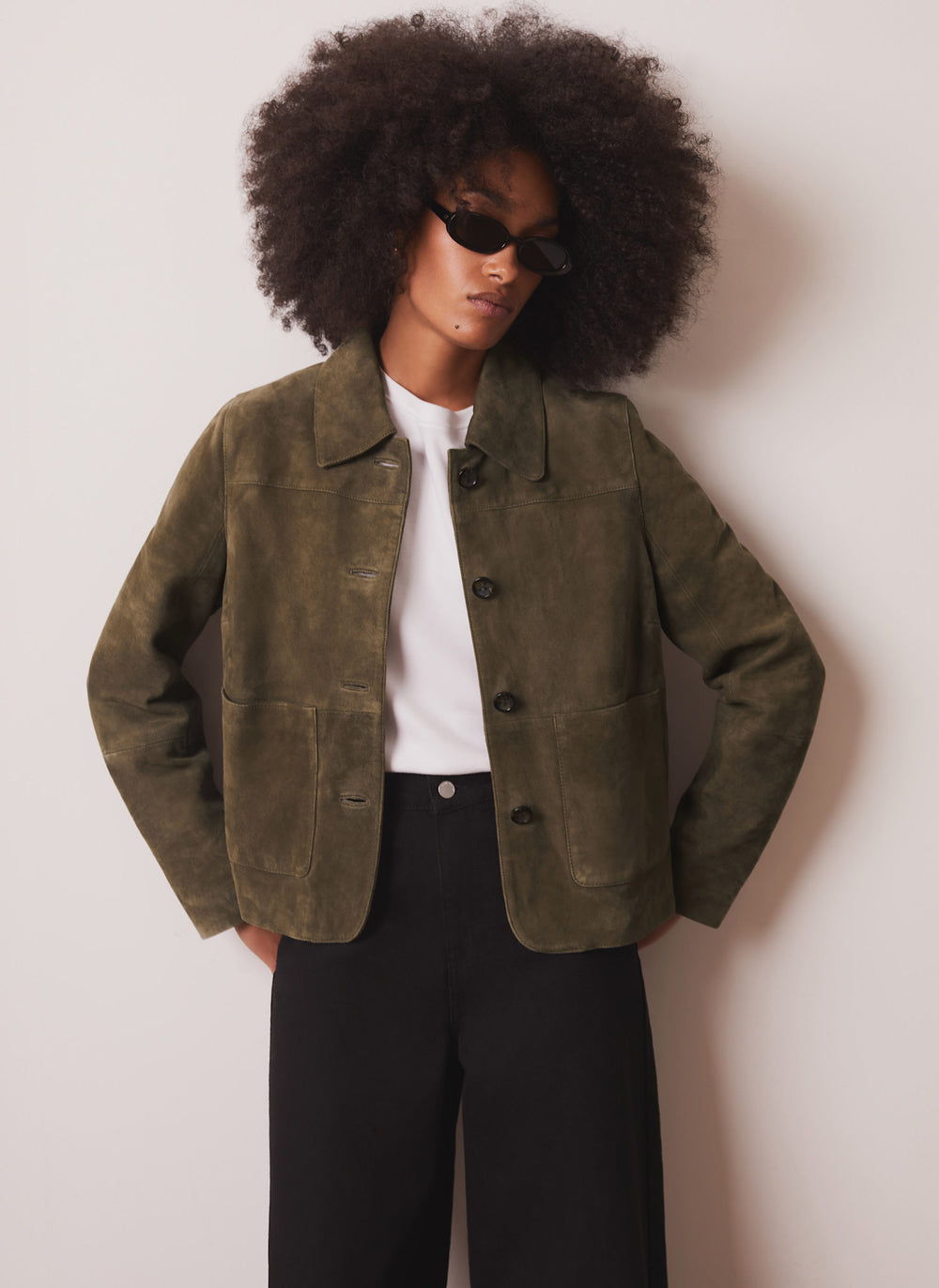 Khaki Suede Jacket