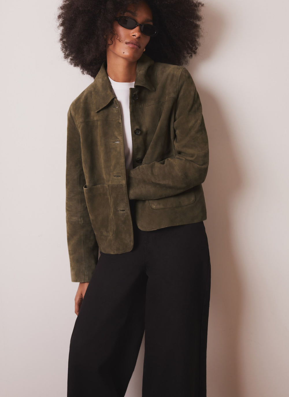 Khaki Suede Jacket