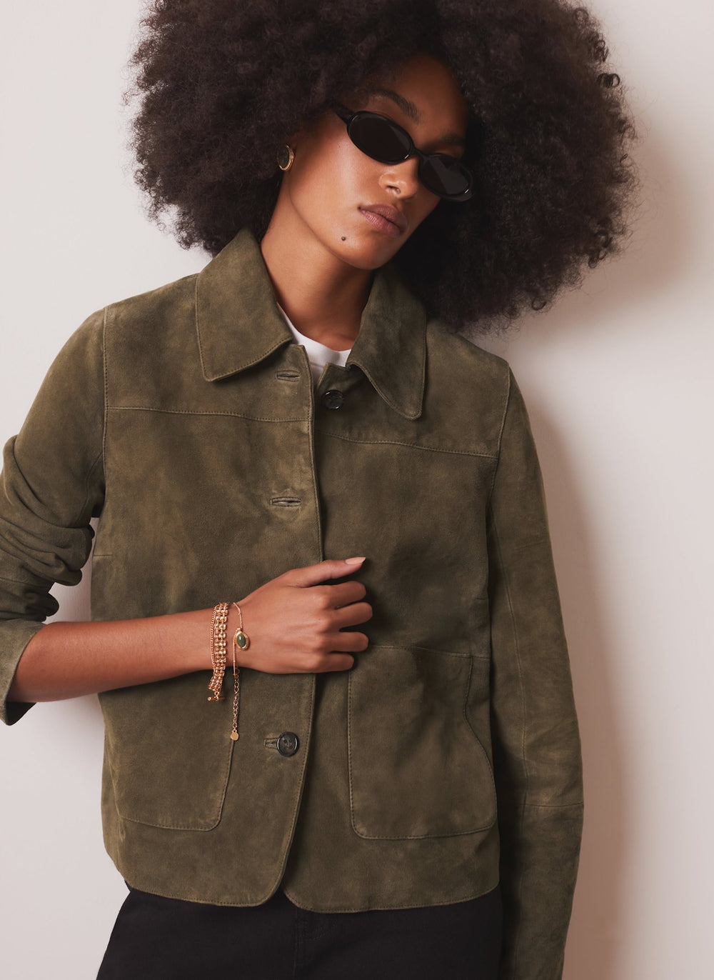 Khaki Suede Jacket