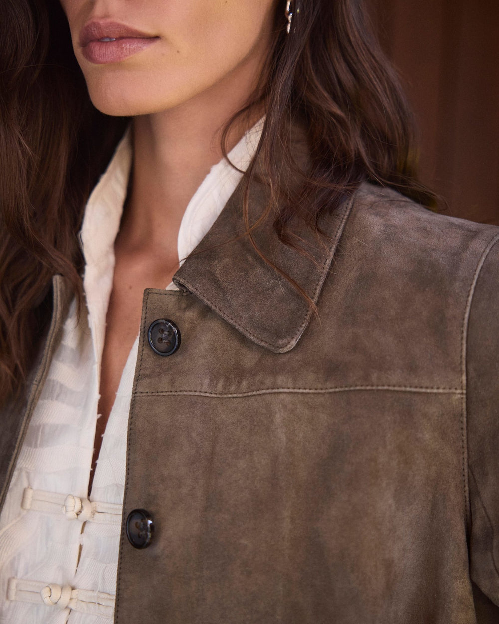 Khaki Suede Jacket