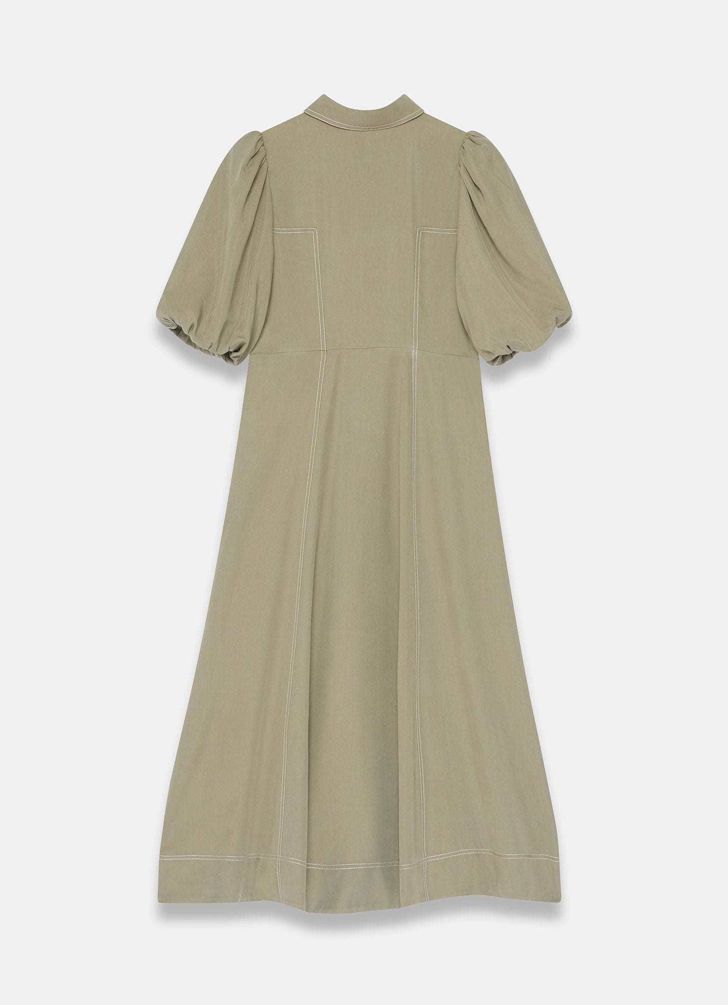 Khaki Utility Zip Midi Shirt Dress – Mint Velvet