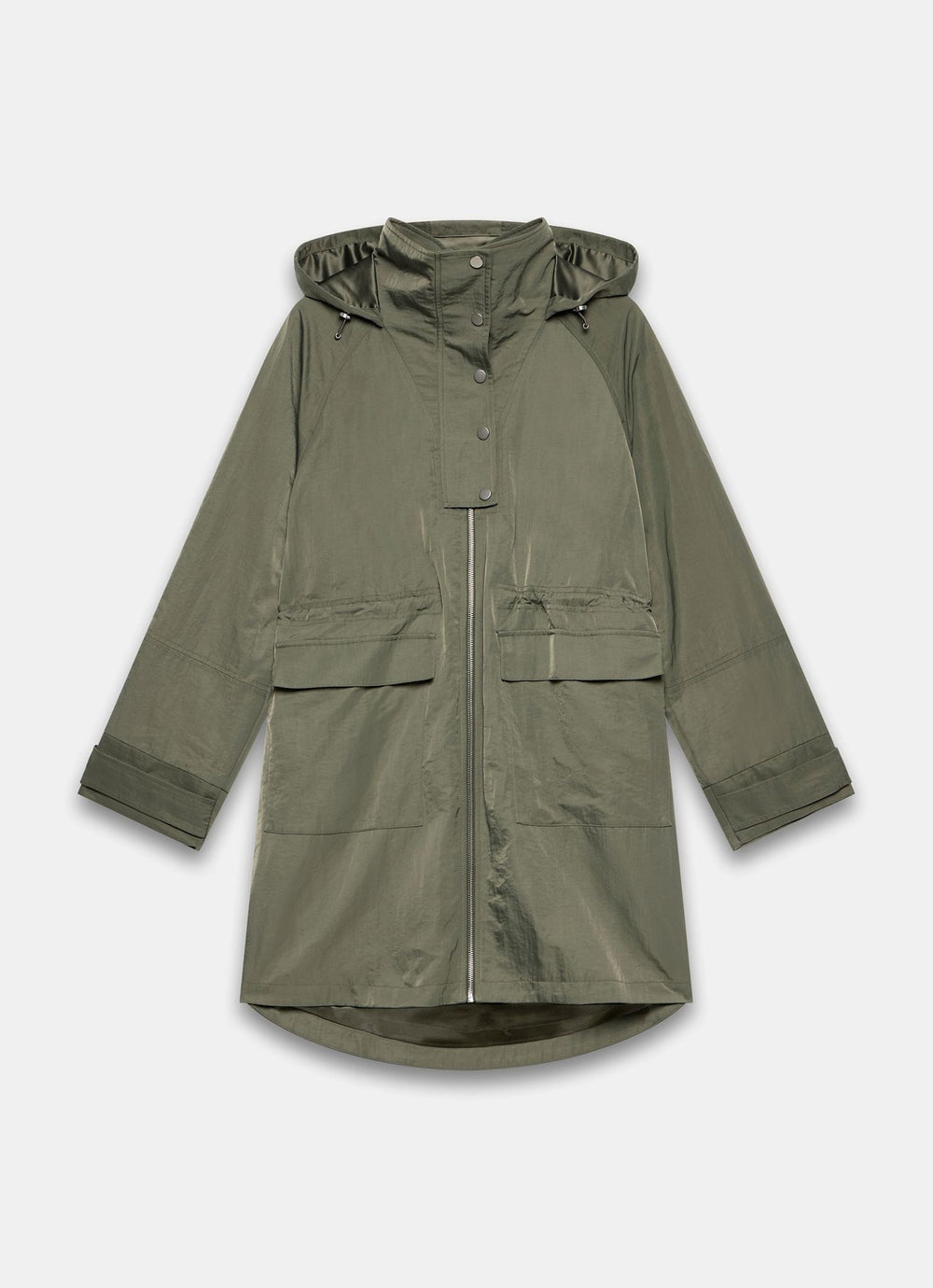 Khaki Utility Parka Coat – Mint Velvet - Main Image