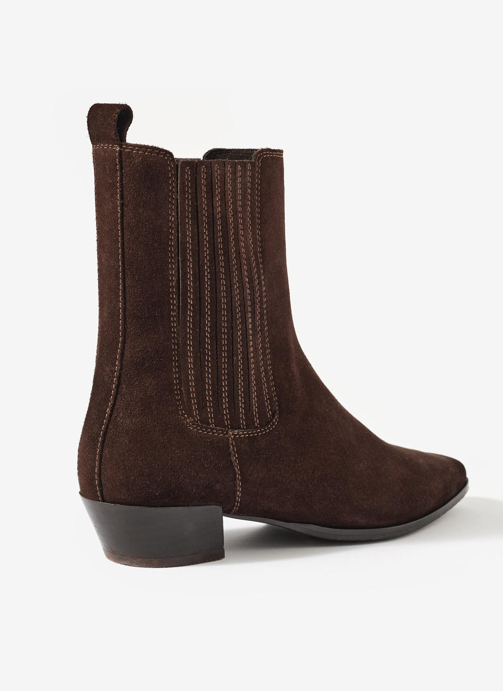 Kirsten Brown Suede Ankle Boots