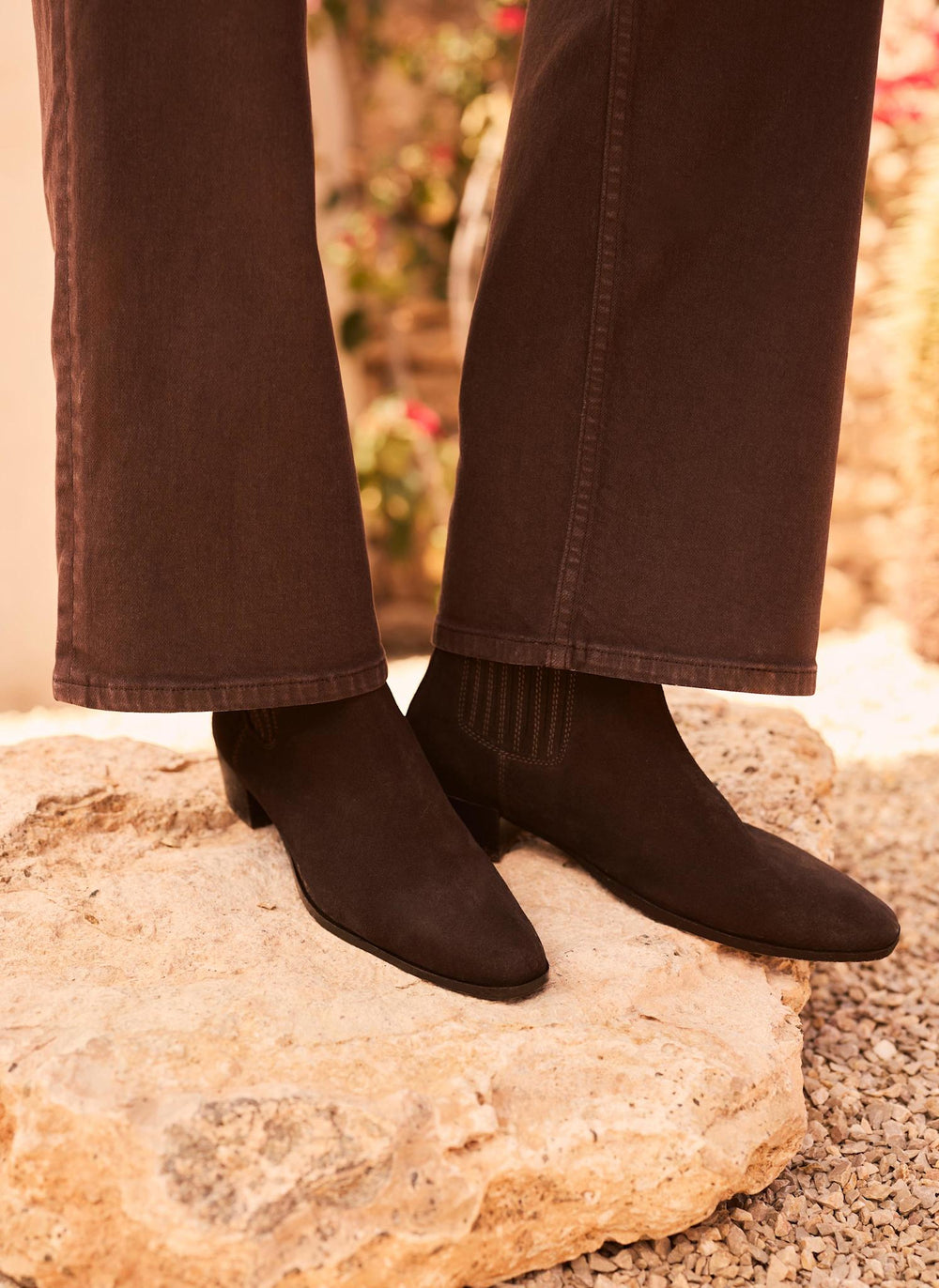 Kirsten Brown Suede Ankle Boots