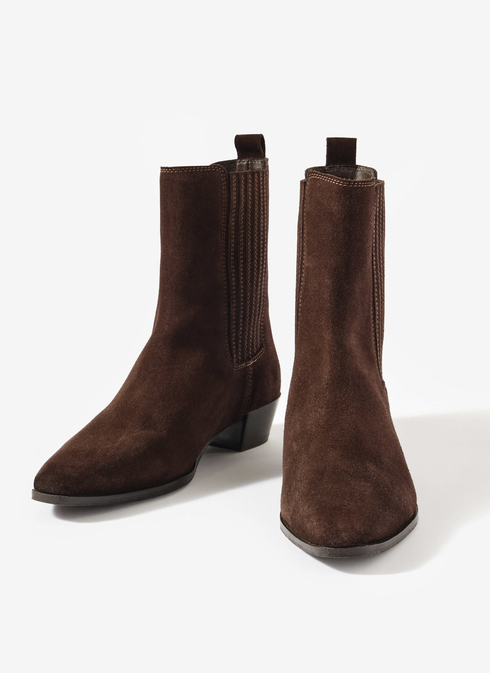 Kirsten Brown Suede Ankle Boots