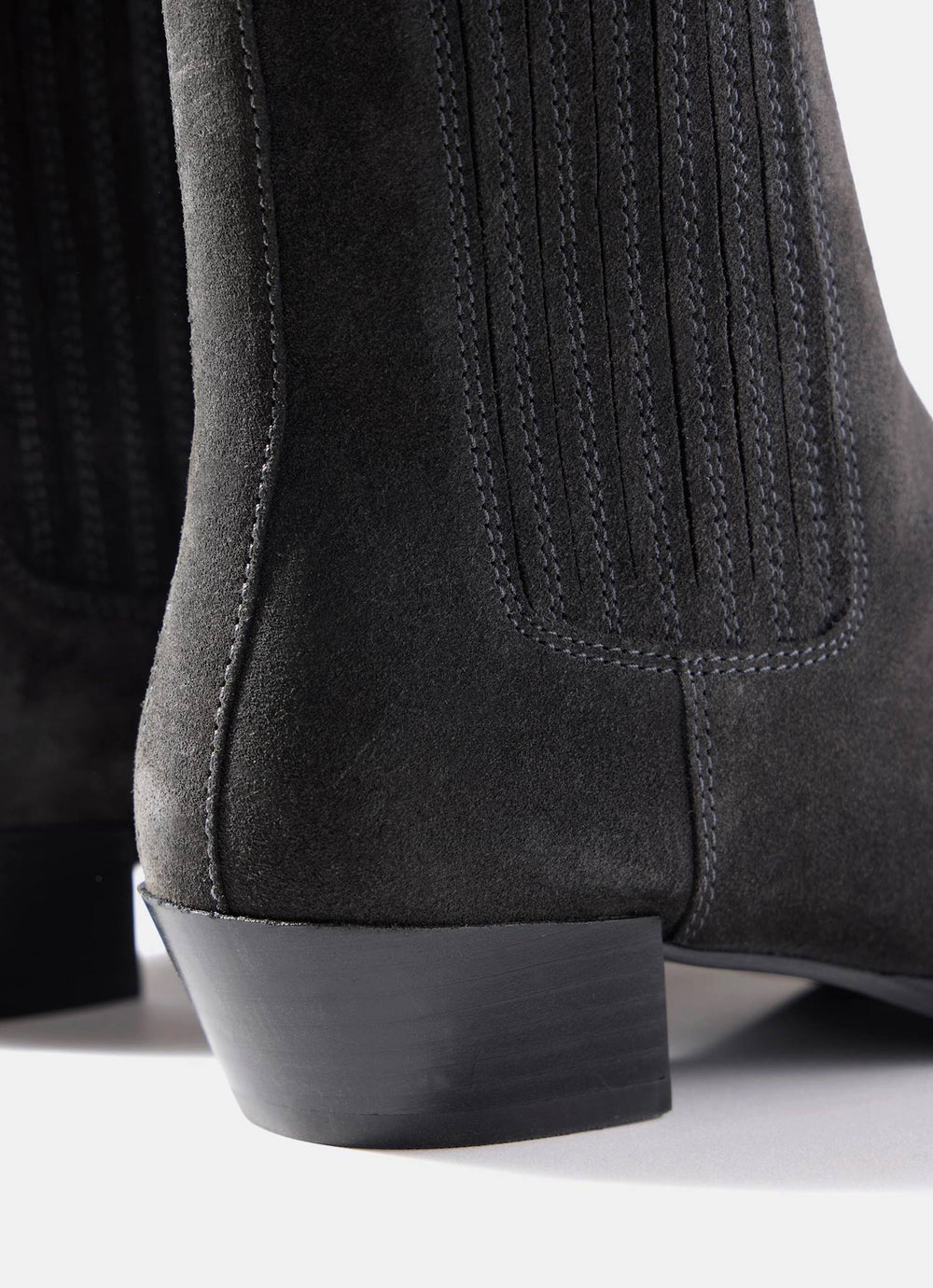 Kirsten Grey Suede Ankle Boots
