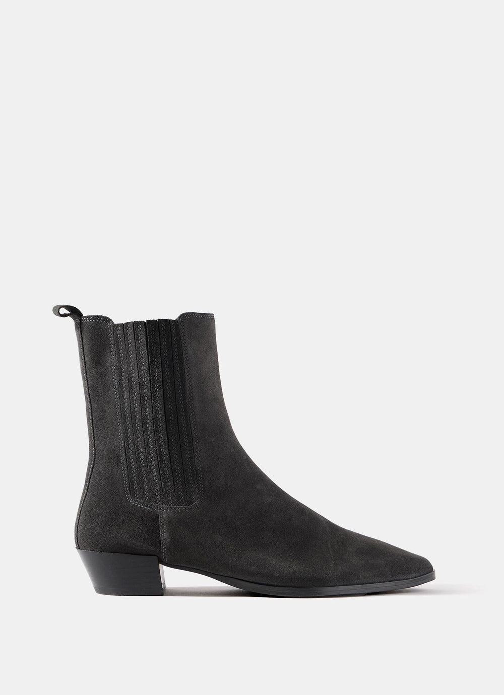 Kirsten Grey Suede Ankle Boots