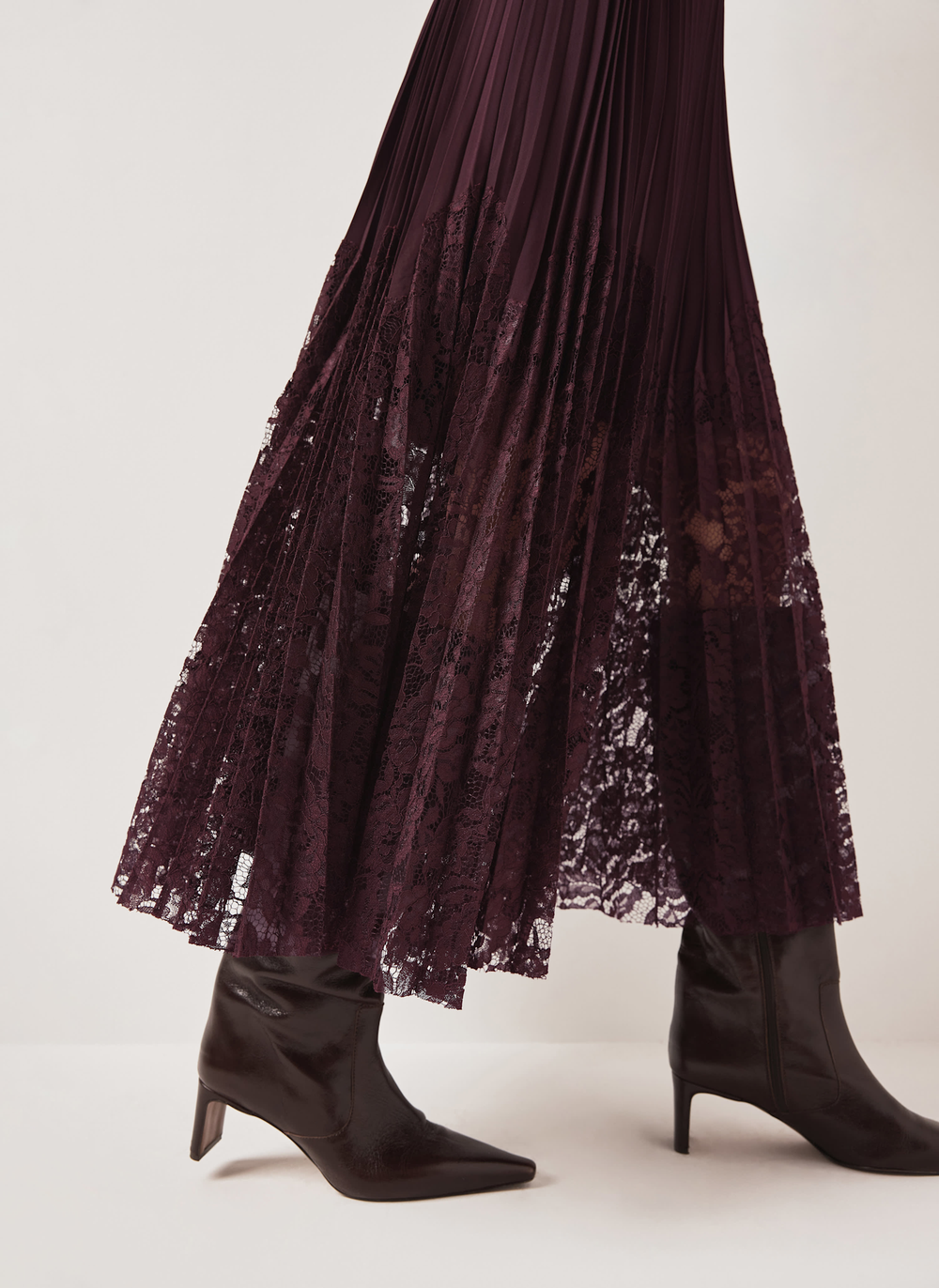 Burgundy Lace Ultimate Multitasker Midi Dress
