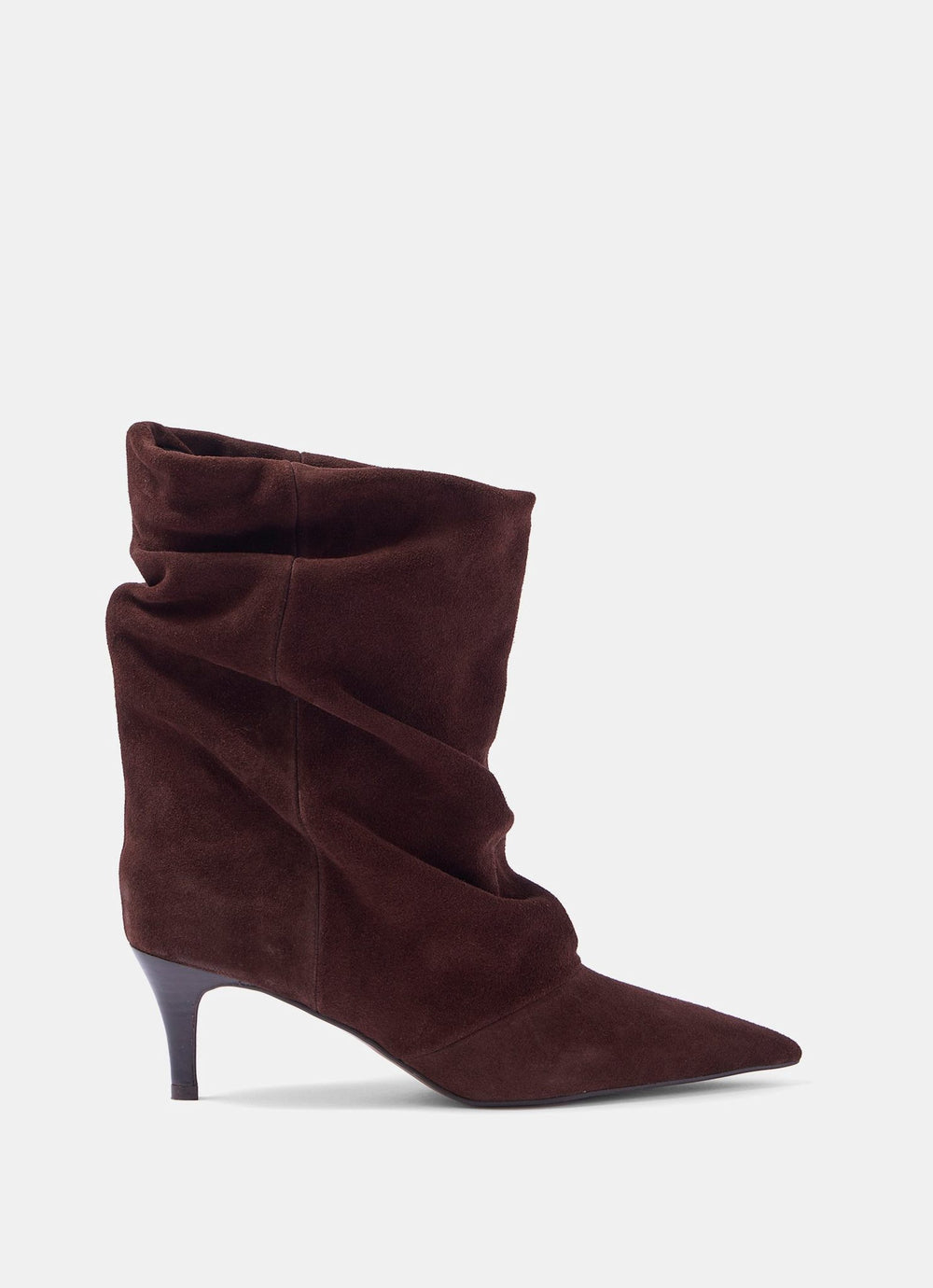 Laura Brown Suede Slouch Ankle Boots