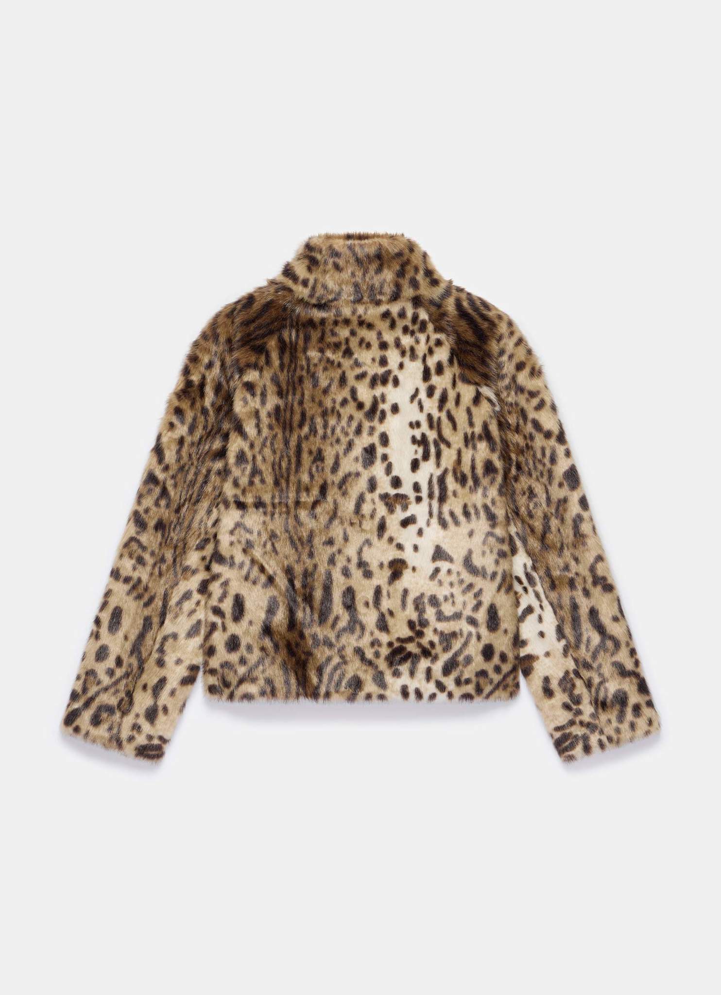 Leopard Print Faux Fur Jacket – Mint Velvet