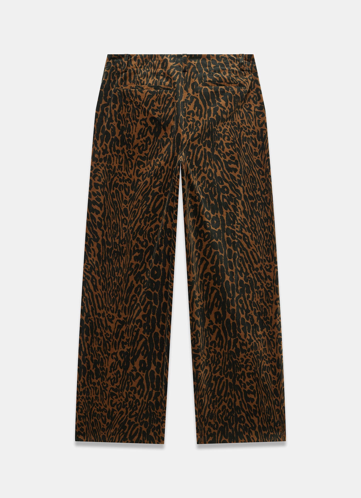 Leopard Print Velvet Straight Leg Trousers – Mint Velvet