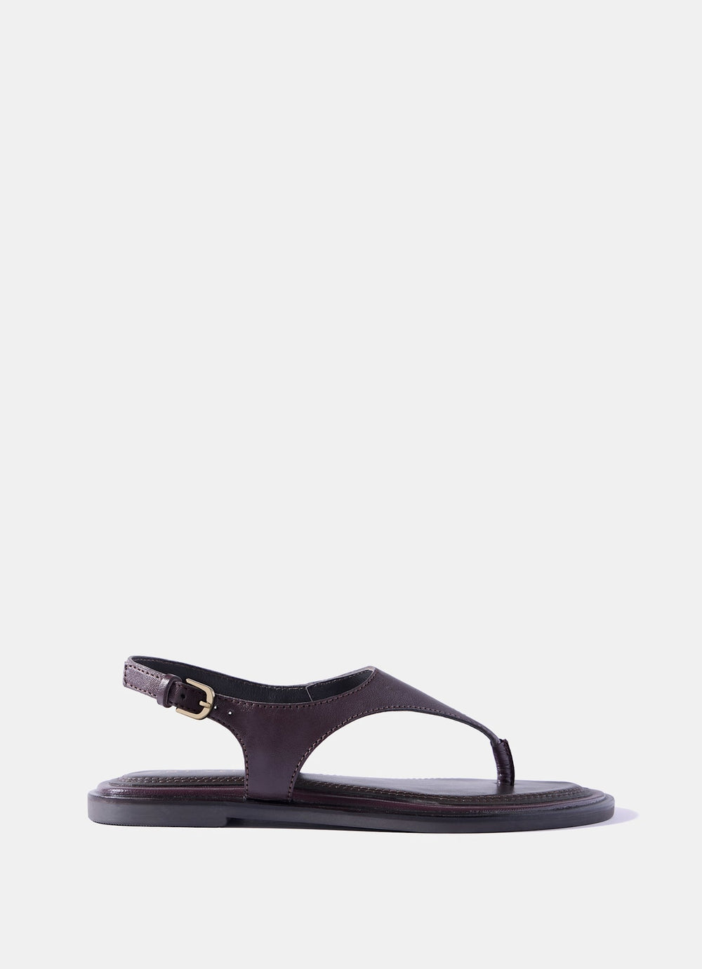 Luna Burgundy Slingback Leather Sandals