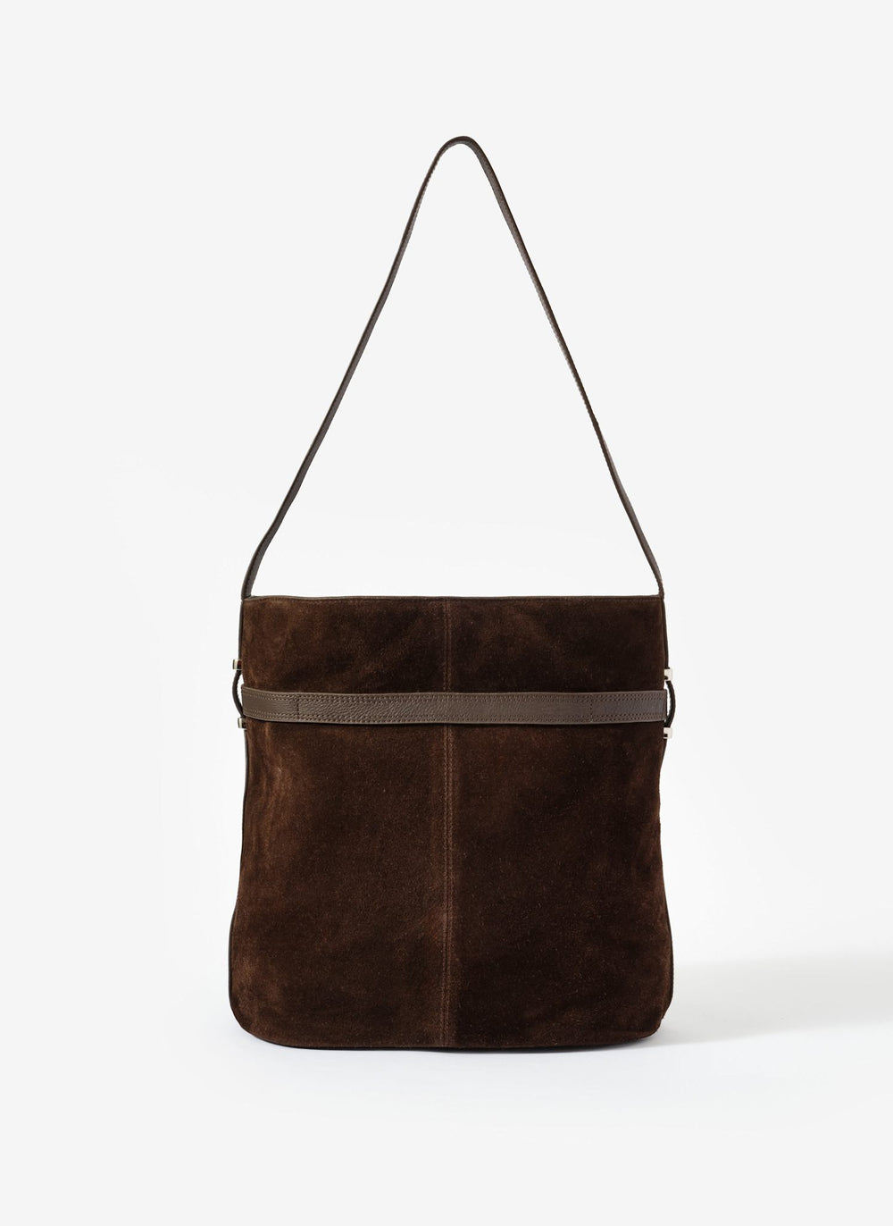 Maci Brown Suede Bucket Bag