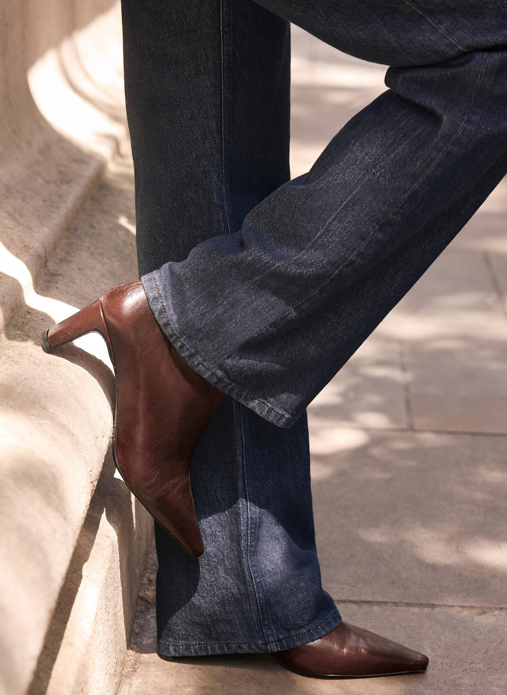 Macy Brown Leather Ankle Boots