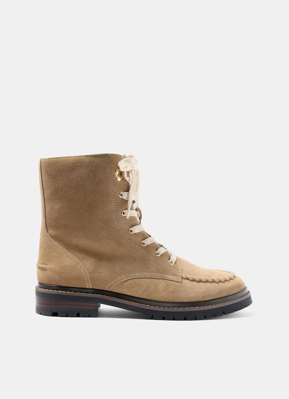 Maddy Neutral Suede Lined Boots