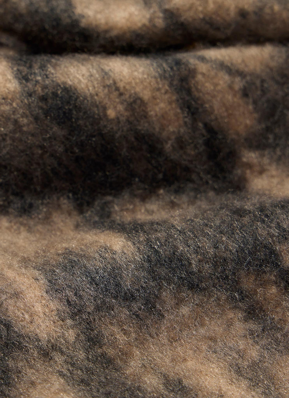 Leopard Print Brushed Scarf