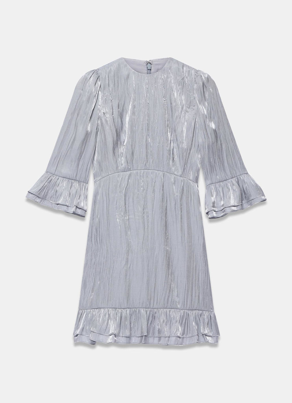 festival ruffle mini dresses Swooning Ruffle Trim Mini Dress Pink