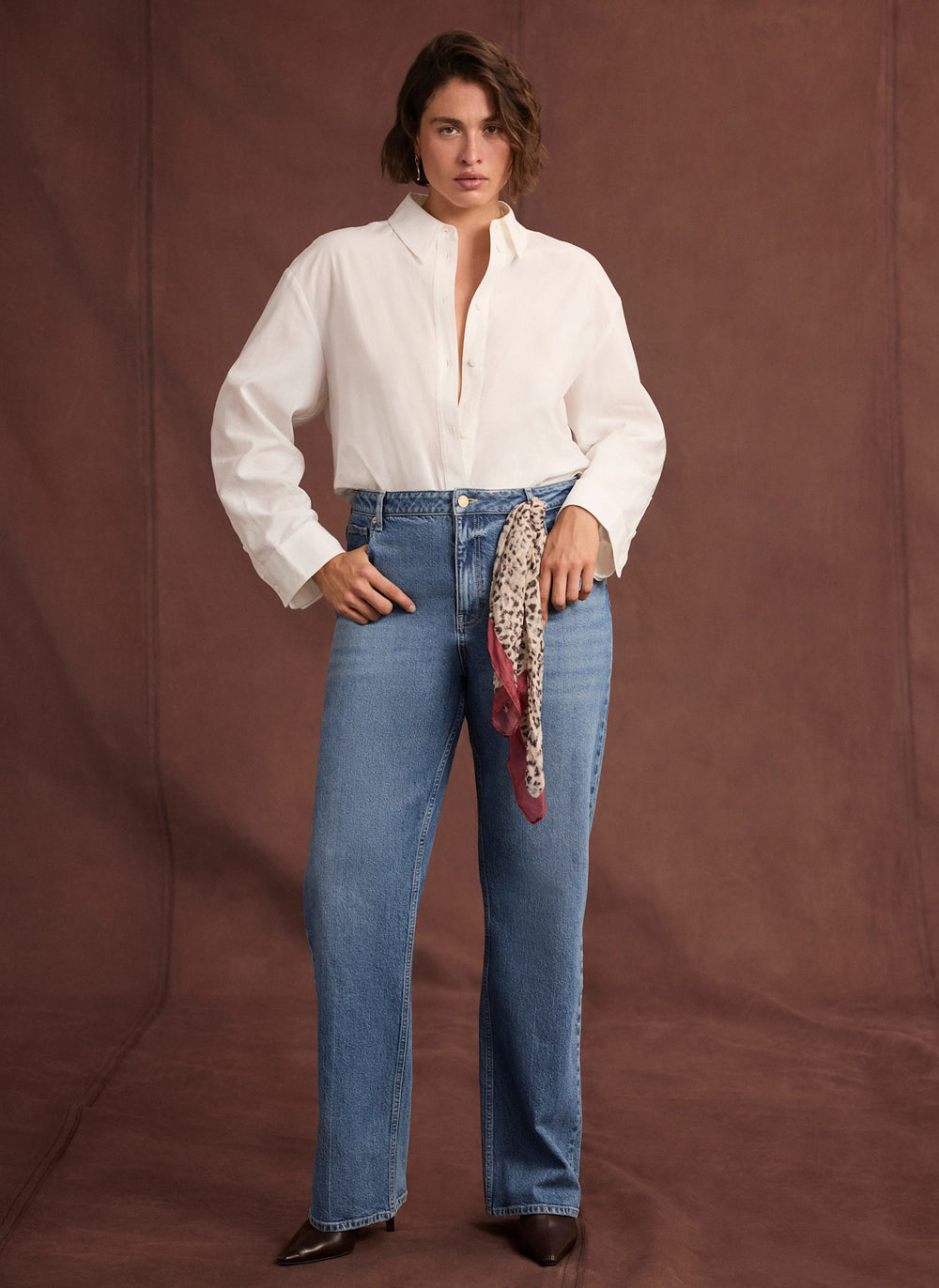 Mid Indigo 90s Straight Jeans