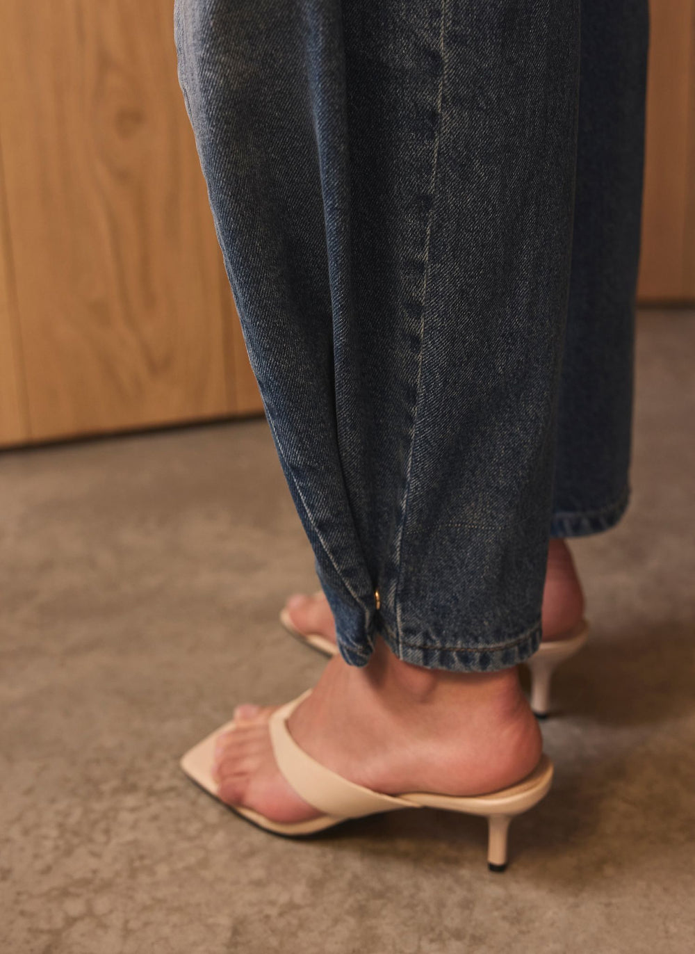 Mid Indigo Balloon Leg Jeans