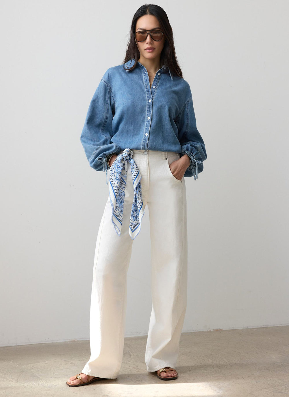 Mid Indigo Denim Shirt