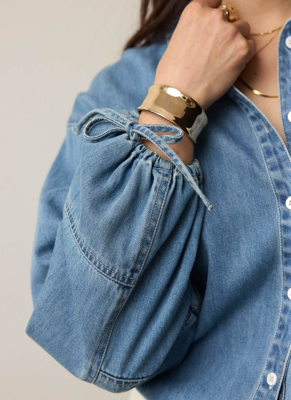 Mid Indigo Denim Shirt
