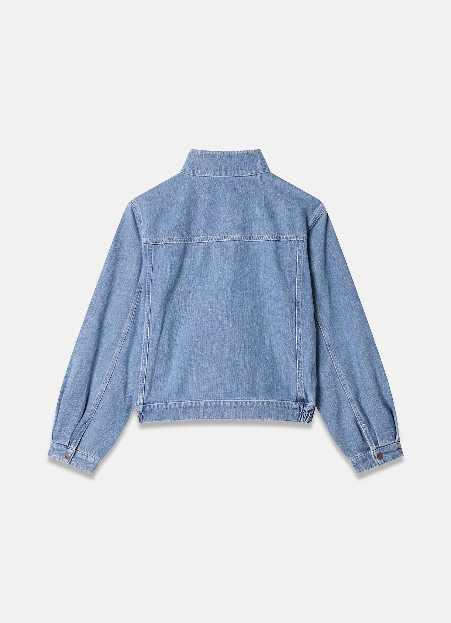 Mid Indigo Denim Bomber Jacket – Mint Velvet