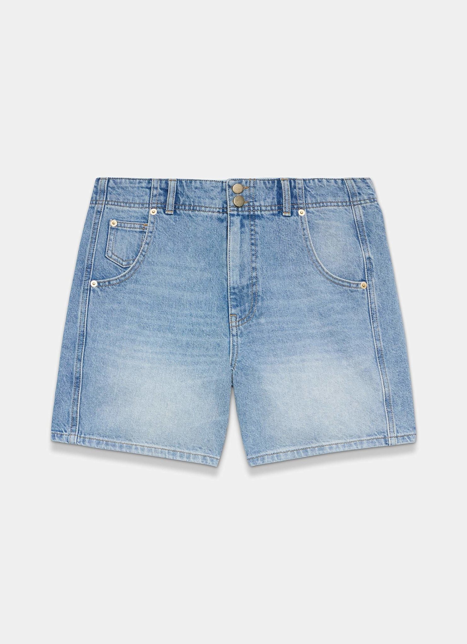 Mid Indigo Denim Shorts – Mint Velvet