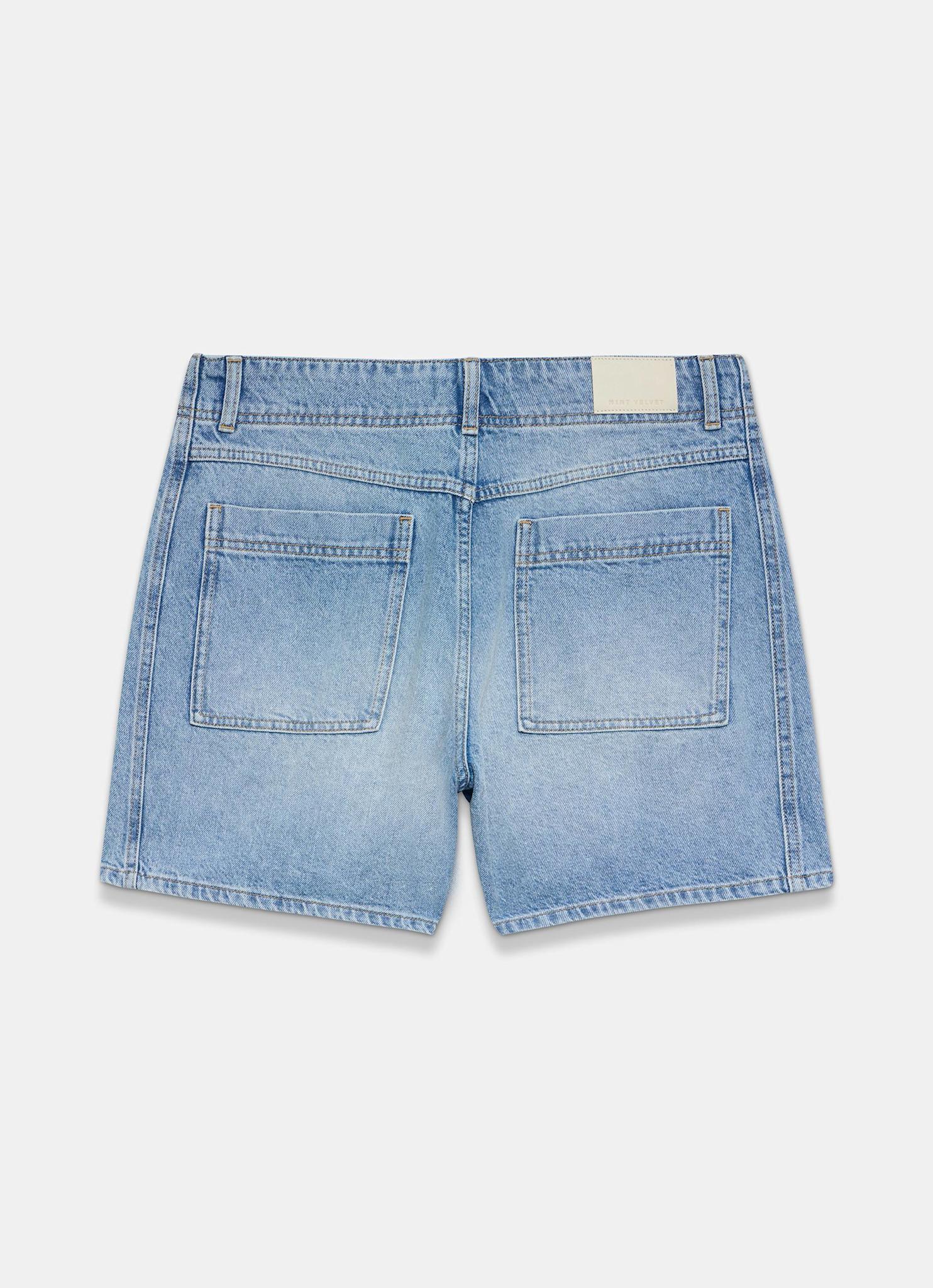 Mid Indigo Denim Shorts – Mint Velvet