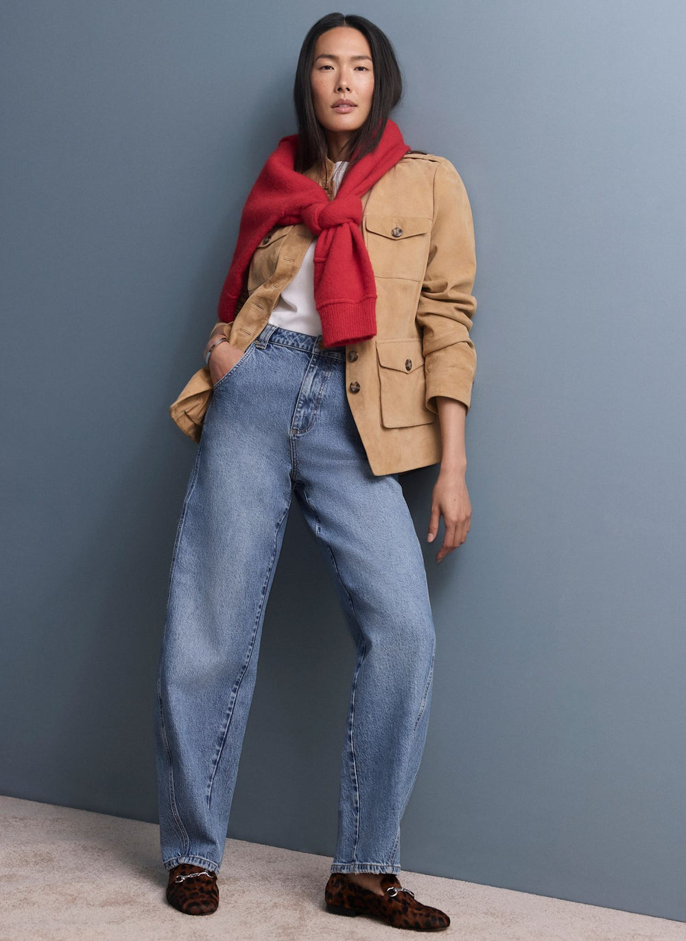 Mid Indigo Ultimate Barrel Jeans