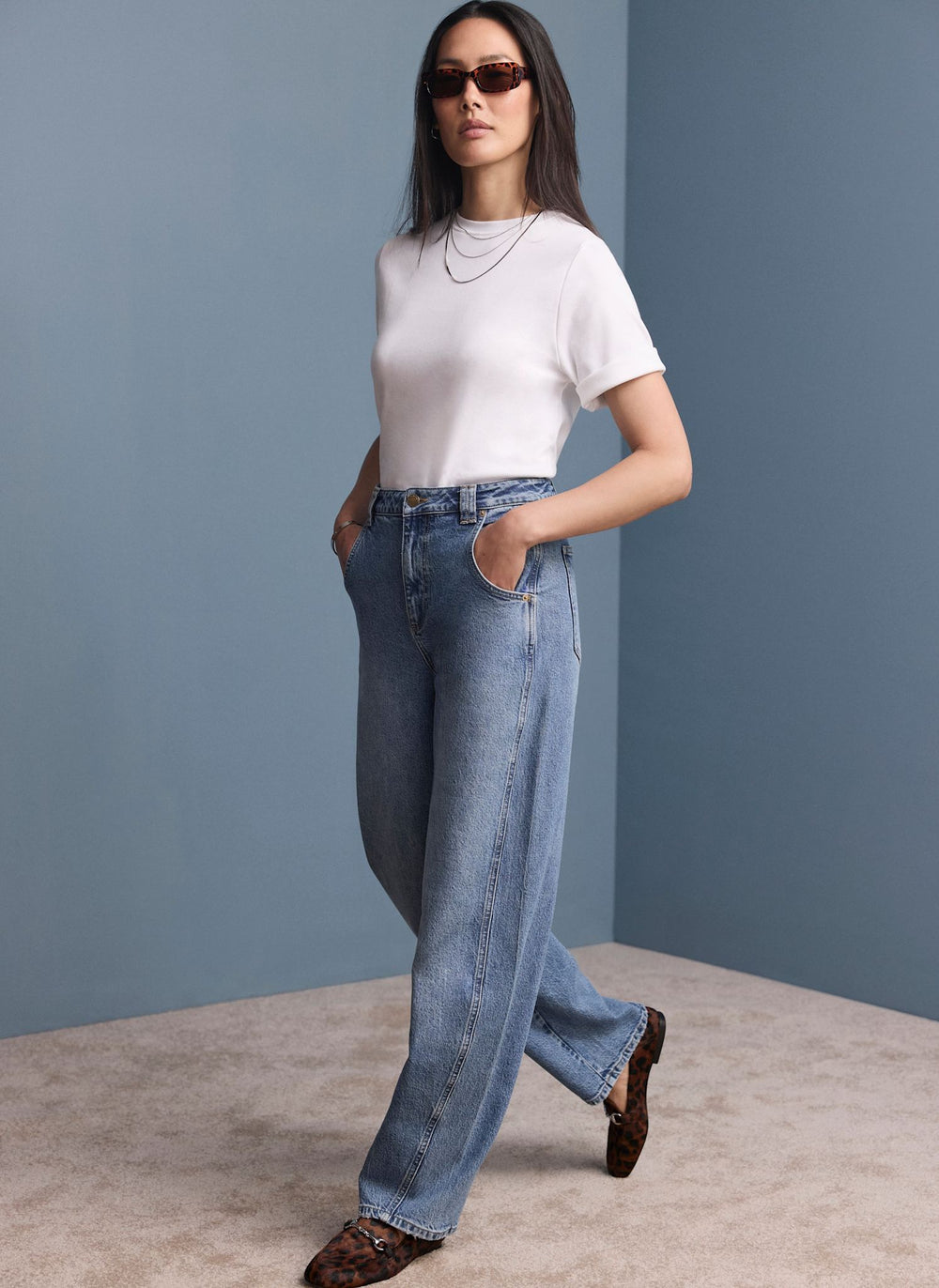 Mid Indigo Ultimate Barrel Jeans