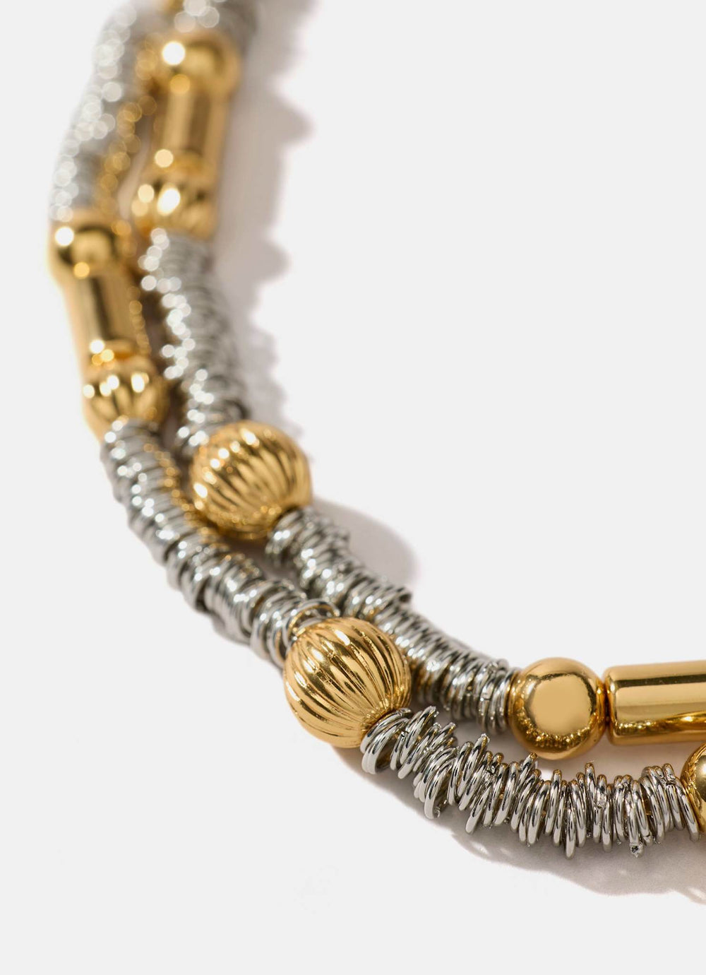 Mixed Metal Layered Necklace