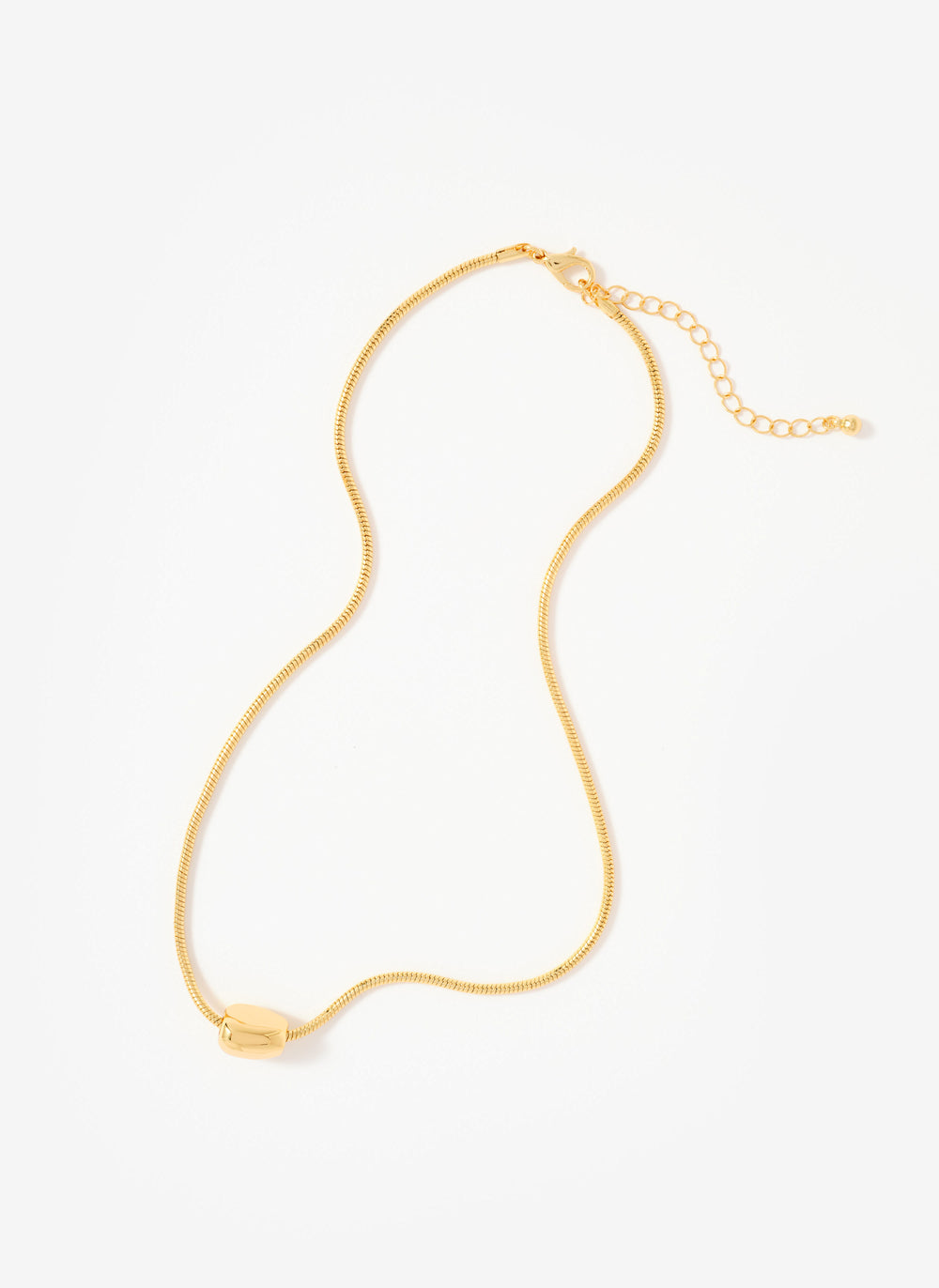 Gold Tone Sphere Necklace