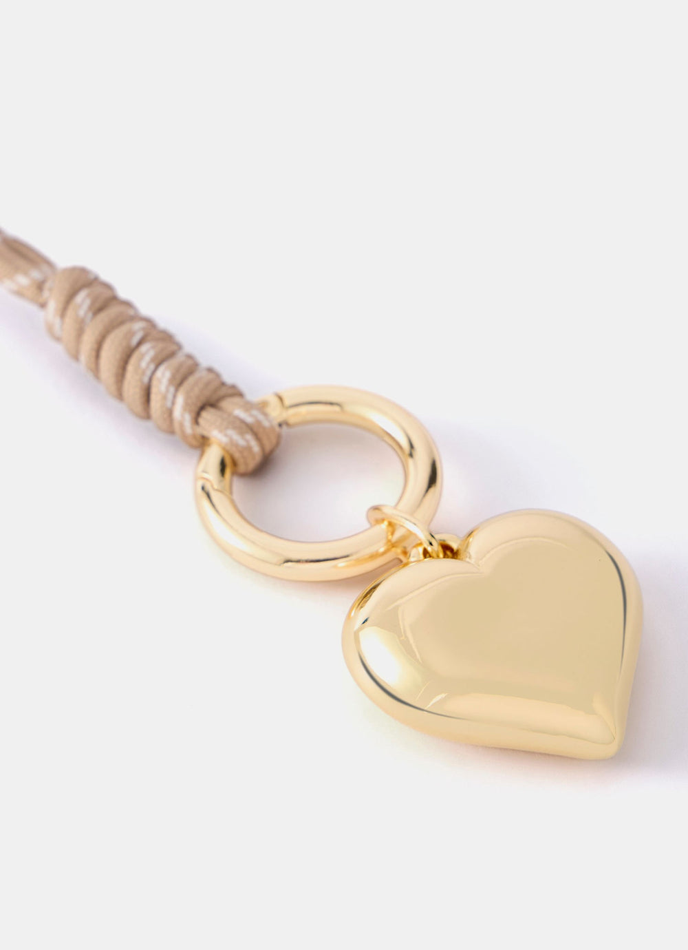Neutral Cord Heart Bag Charm