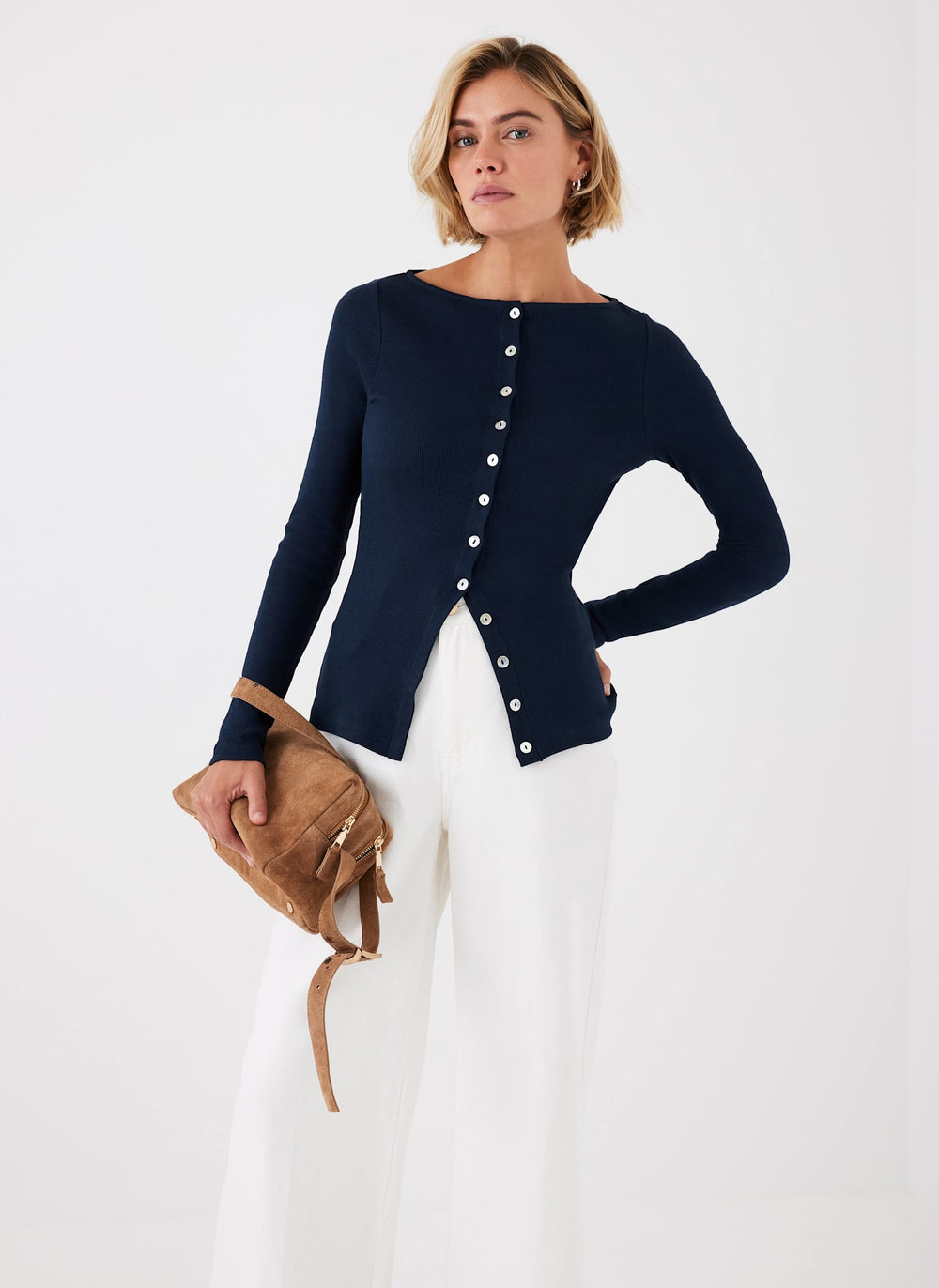 Navy Long Sleeve Top – Mint Velvet1