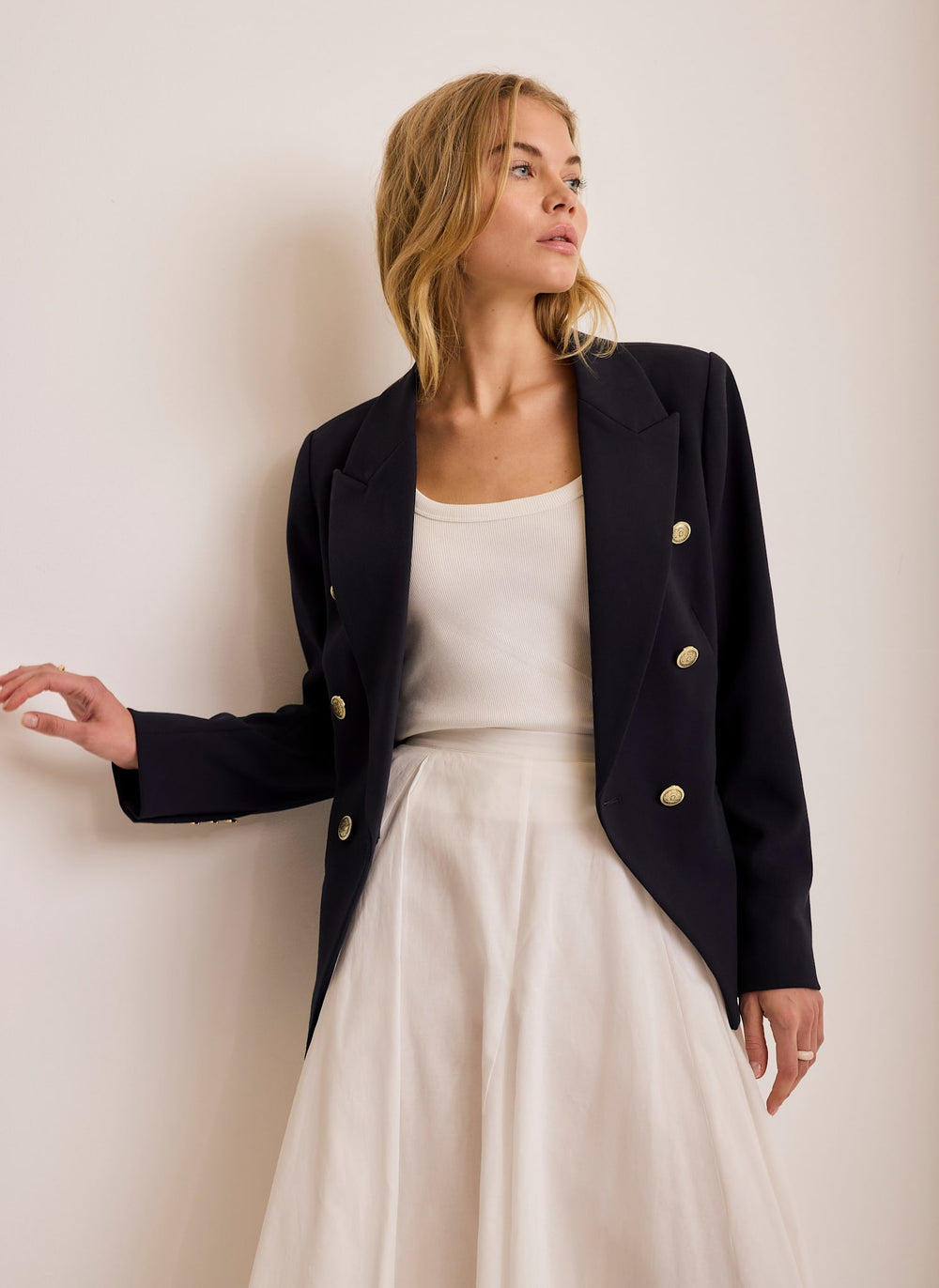 Navy Double Breasted Blazer