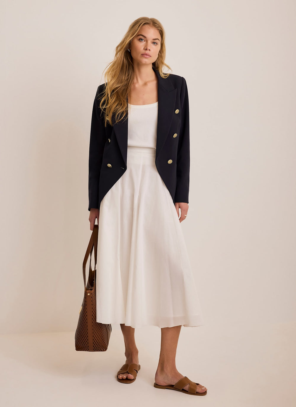 Navy Double Breasted Blazer