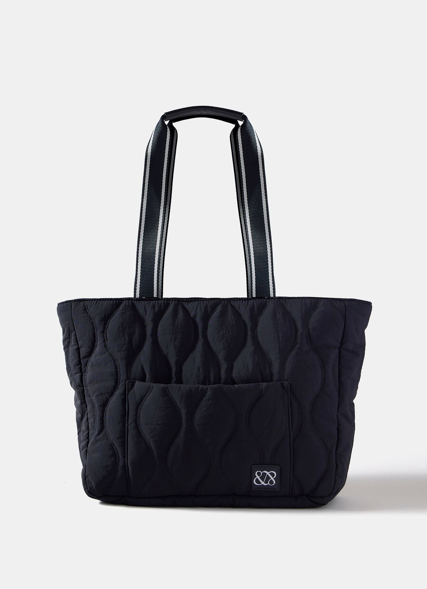 Jamie Navy Quilted Tote Bag – Mint Velvet