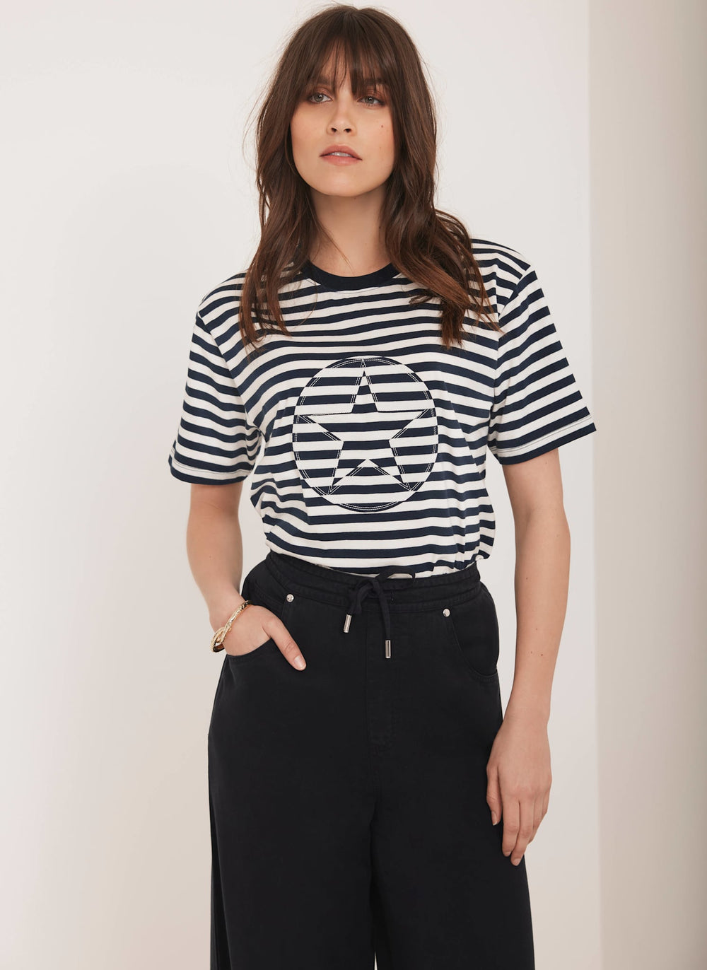 Navy Striped Star T-Shirt