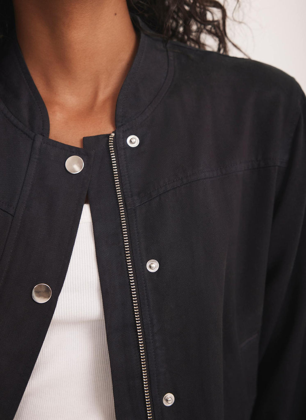 Navy Washed Bomber Jacket