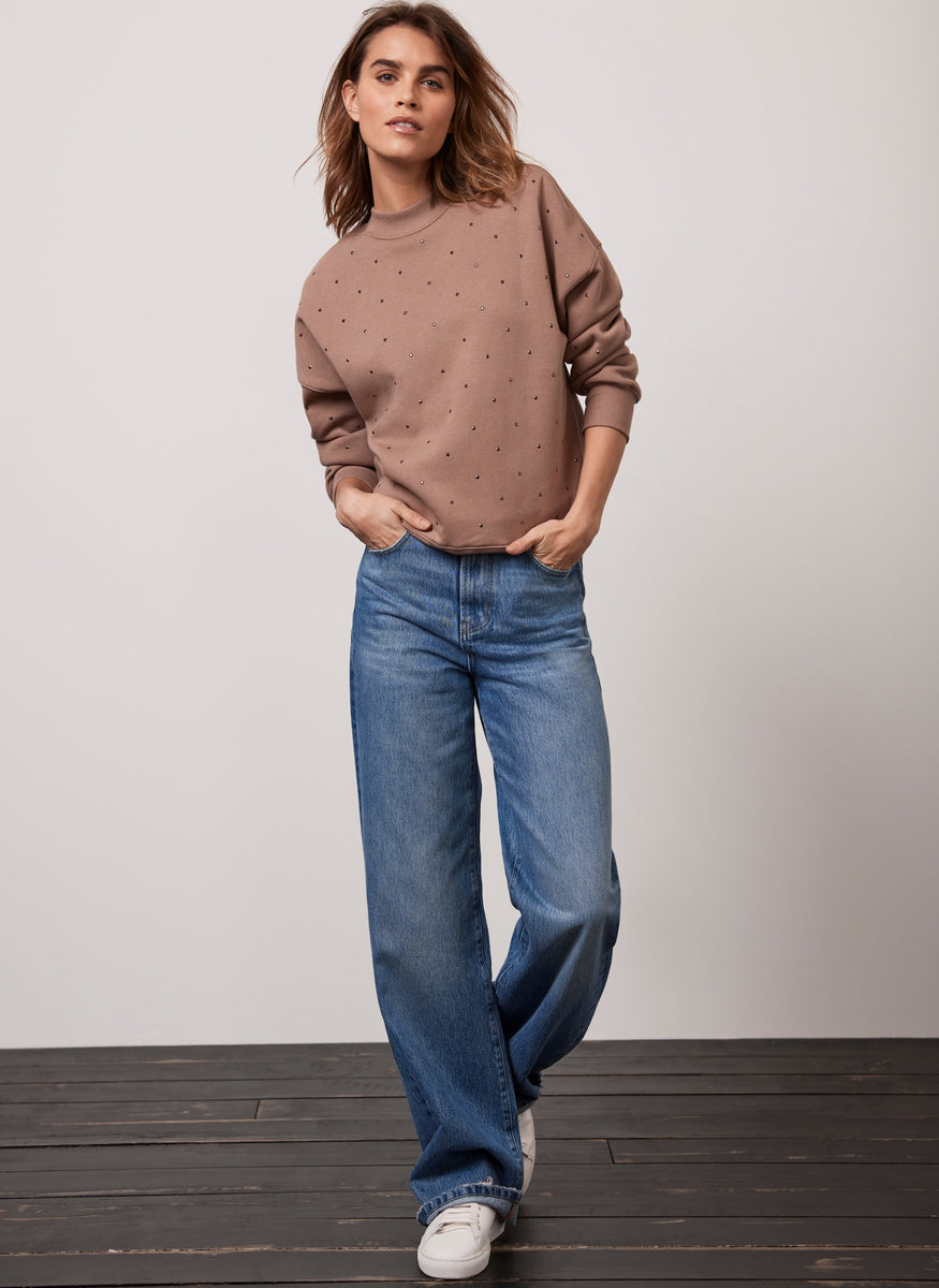 Mint velvet black lips sweatshirt Clearance