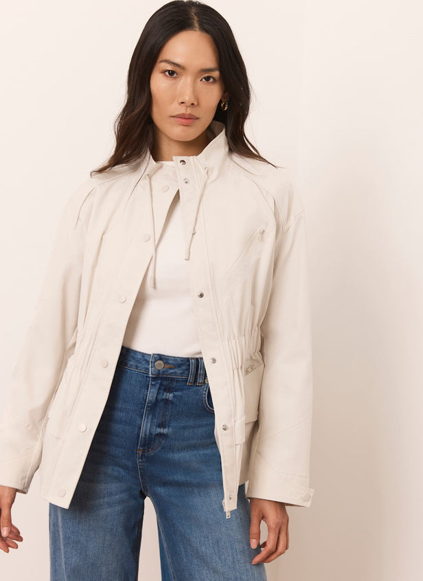 Neutral Drawstring Jacket – Mint Velvet