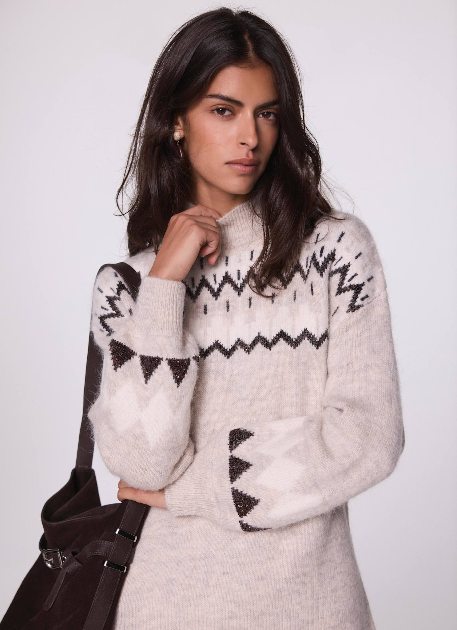 激レア‼️完売品‼️Heart Fair Isle Knit Mini Dress 234891_C1756