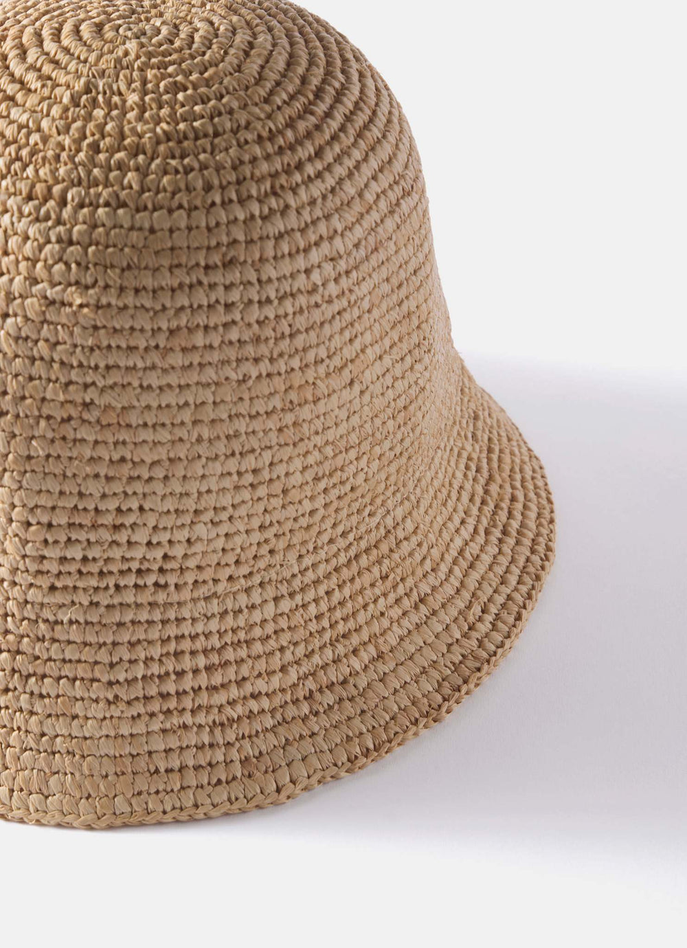 Neutral Raffia Bucket Hat