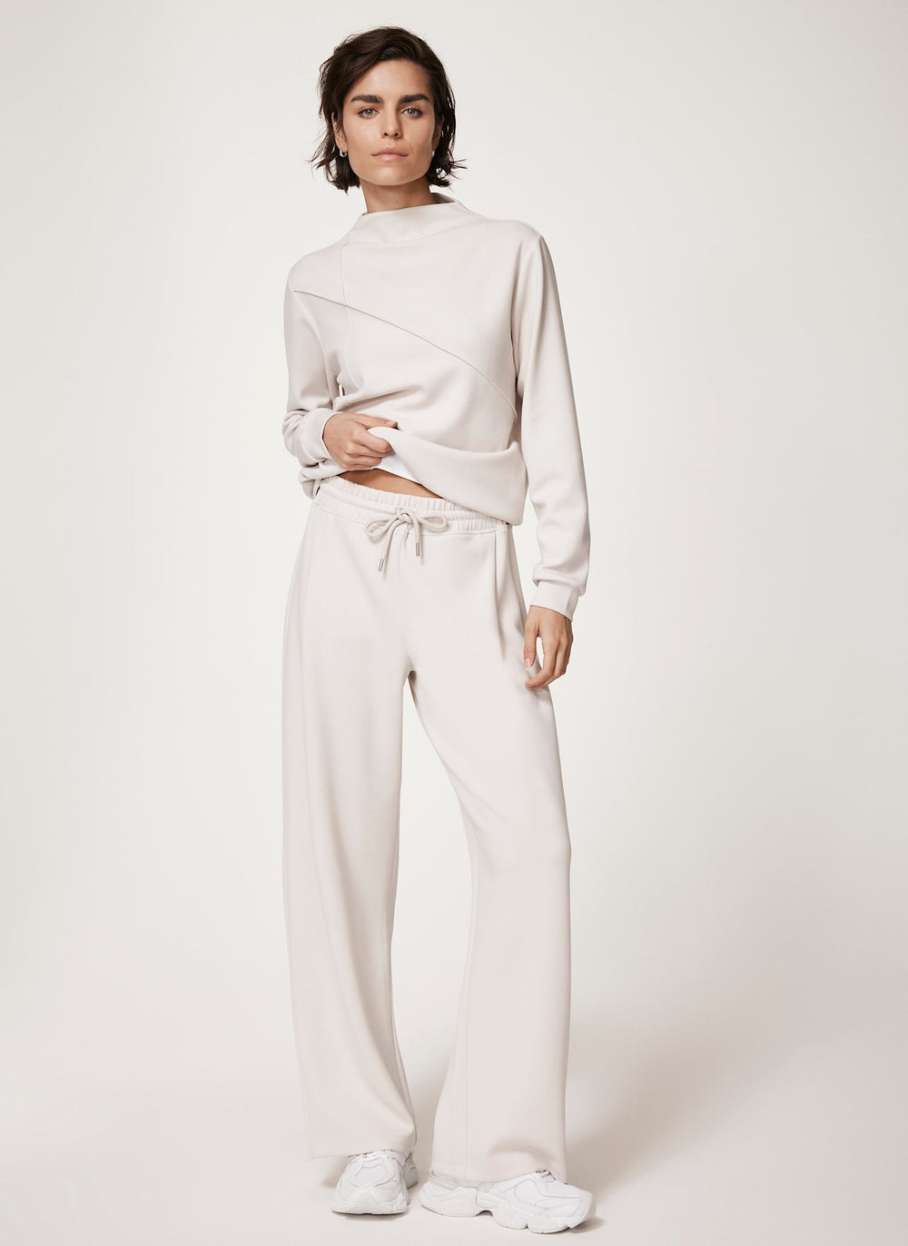 Neutral High Neck Softluxe Sweatshirt