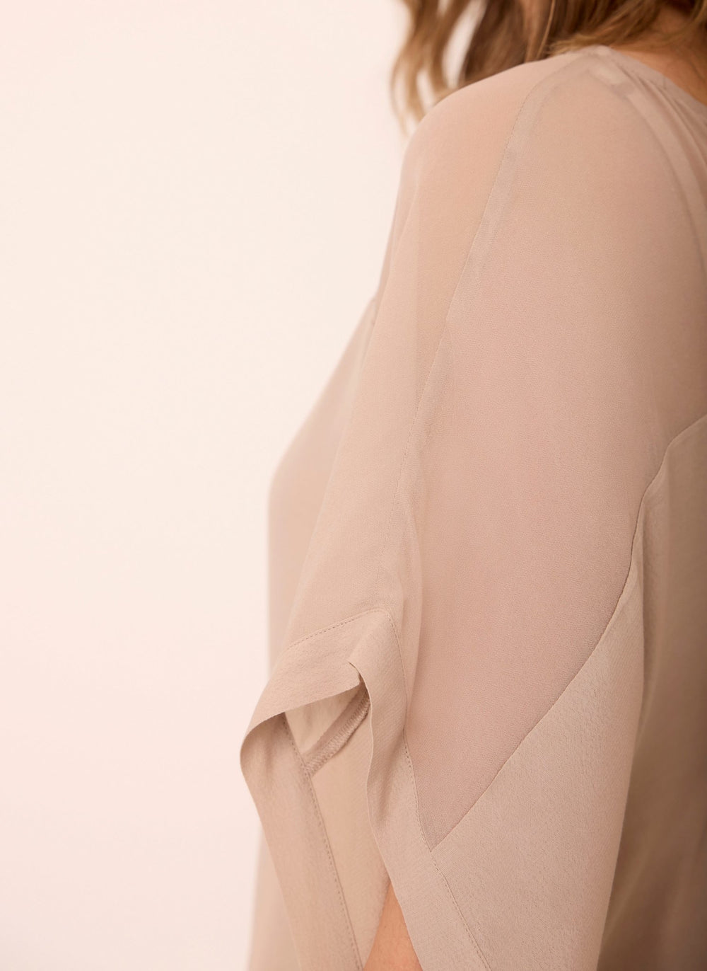 Neutral Sheer Panel Top