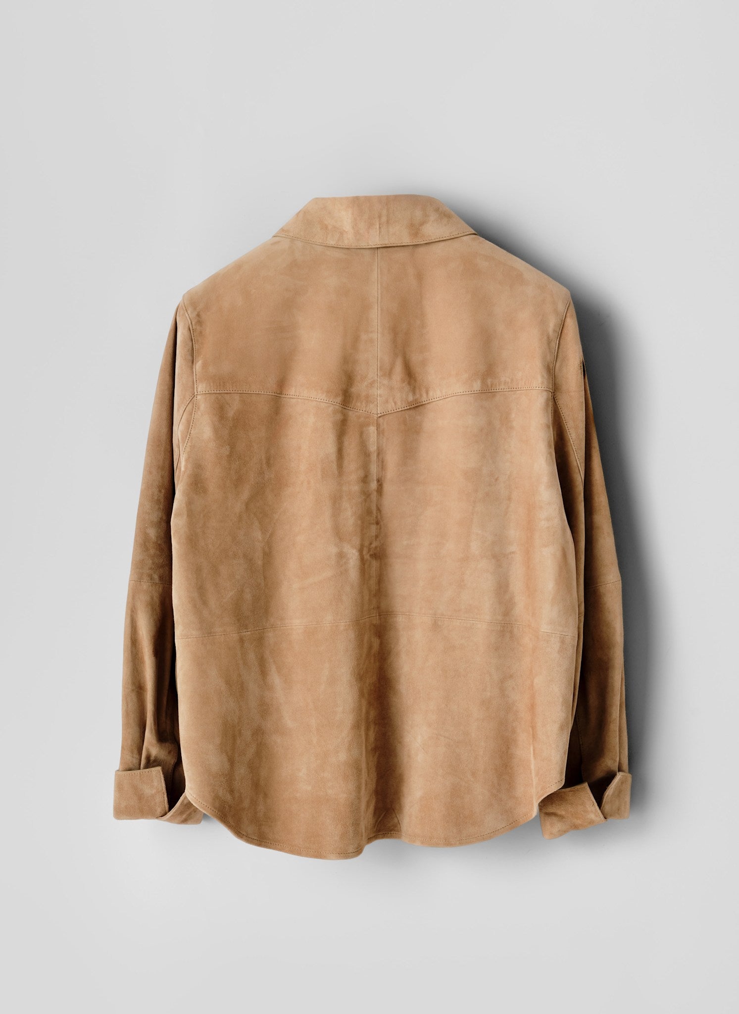 Neutral Suede Shirt – Mint Velvet