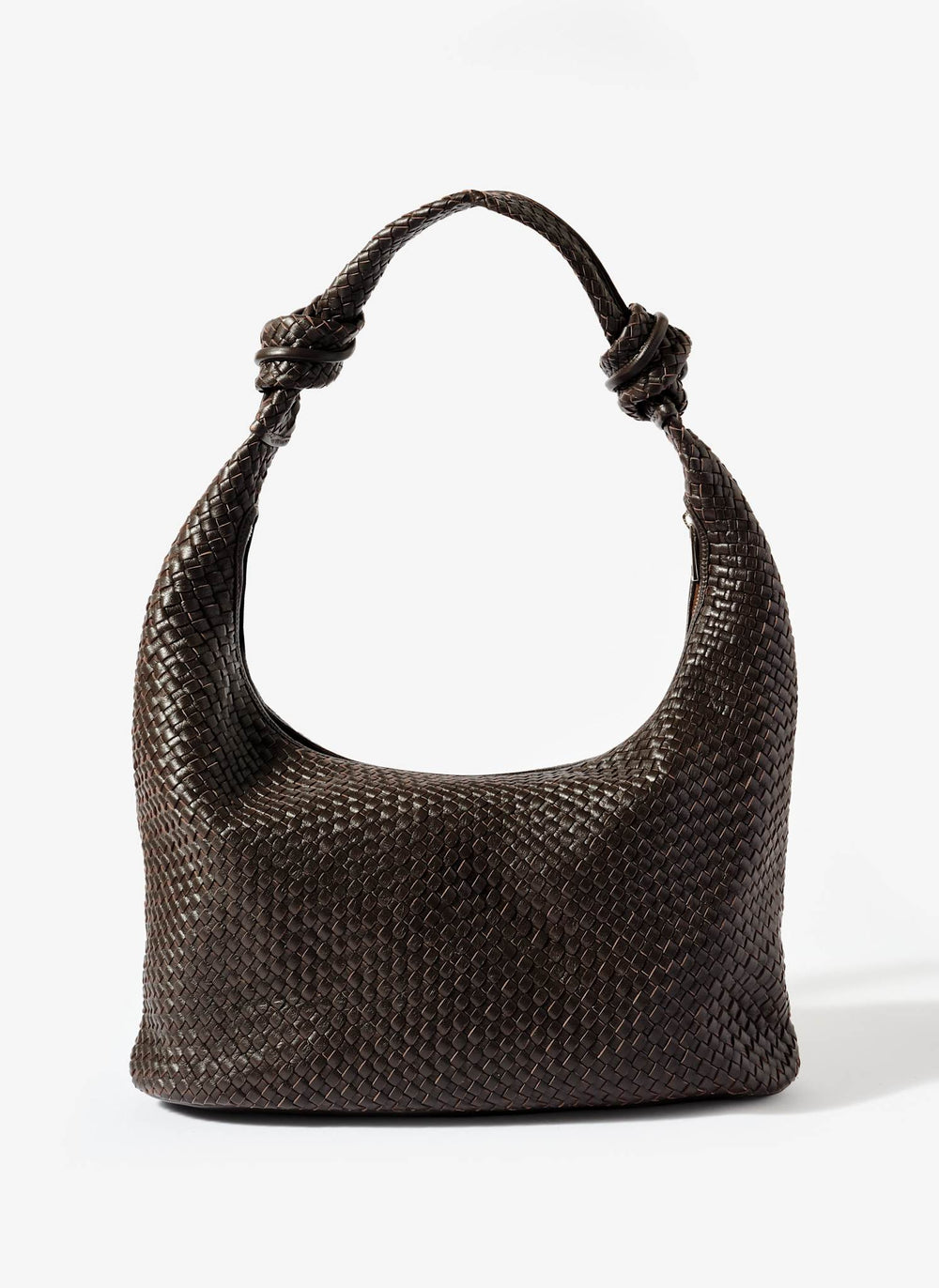 Nora Brown Leather Hobo Bag