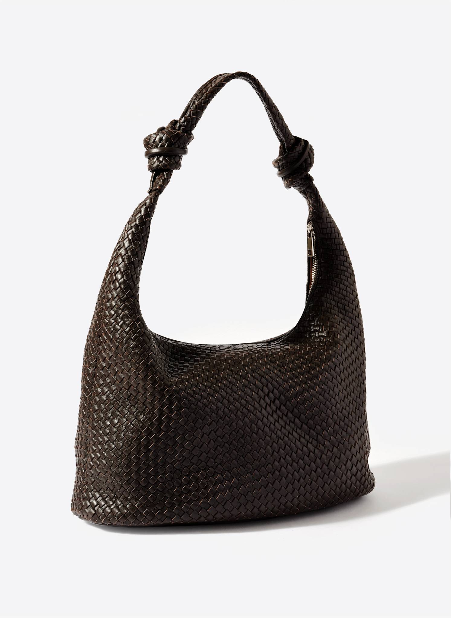 Nora Brown Leather Hobo Bag – Mint Velvet