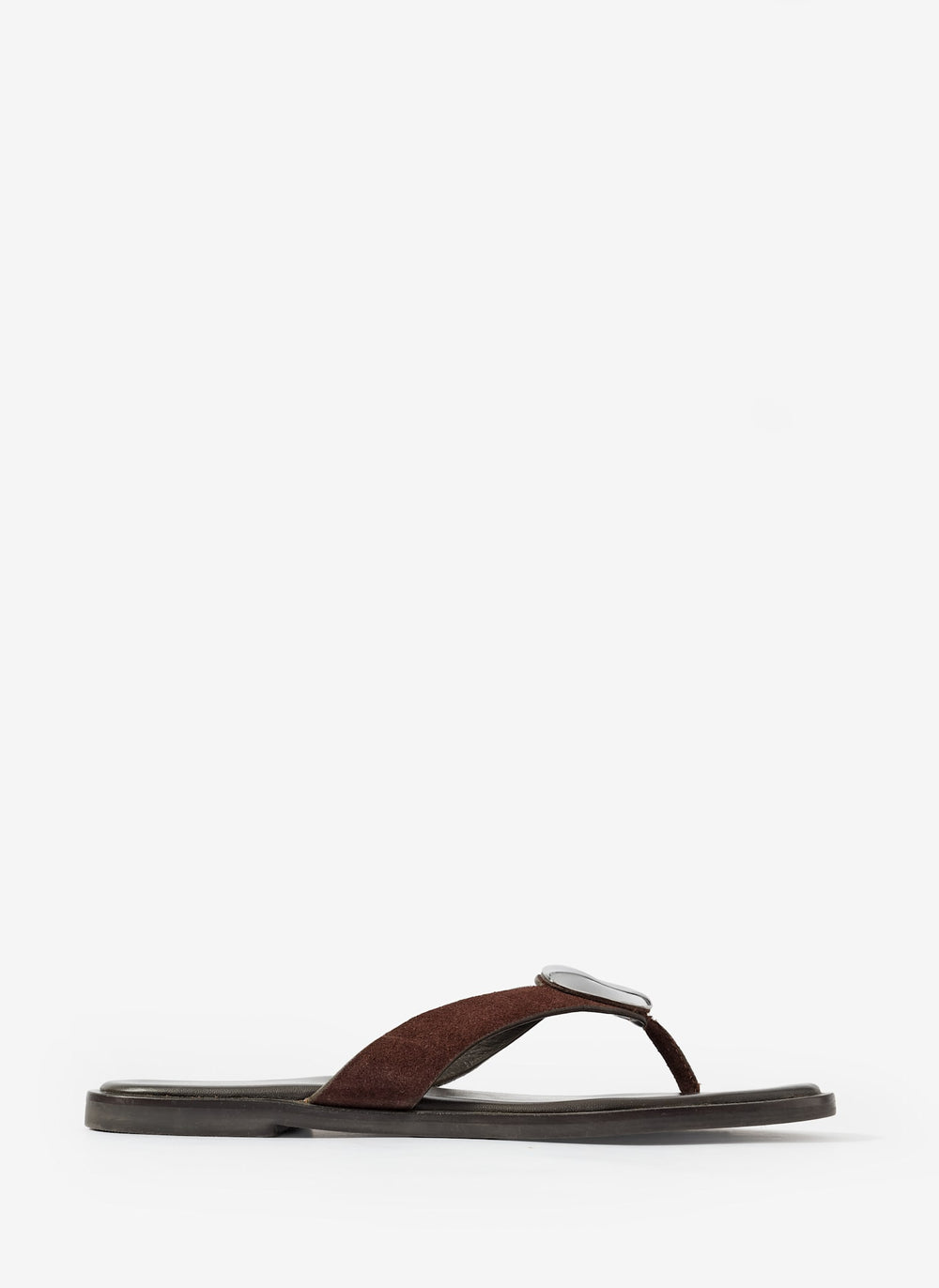 Nova Brown Leather Flip Flop Sandals